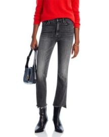 MOTHER The Insider High Rise Crop Step Fray Bootcut Jeans Bloomingdales at Bloomingdales