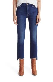 MOTHER The Insider High Waist Crop Step Fray Jeans at Nordstrom