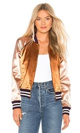 MOTHER The Letterman Zip Jacket in Two Sides Of The Same Coin from Revolve com at Revolve