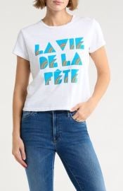 MOTHER The Lil Sinful Graphic Tee in La Vie De La Fete at Nordstrom Rack at Nordstrom Rack