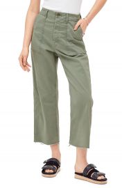 MOTHER The Patch Pocket Frayed Ankle Military Pants   Nordstrom at Nordstrom