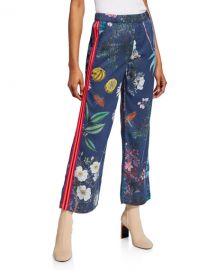 MOTHER The Quickie Greaser Ankle Printed Pants at Neiman Marcus