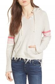 MOTHER The Square Raw Hem Hoodie   Nordstrom at Nordstrom