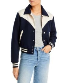 MOTHER The Western Varsity Bomber Jacket Bloomingdales at Bloomingdales