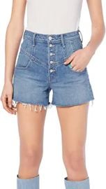 MOTHER Women39s The Swooner Yoke Front Short Fray Short Post No Bills 29 Blue at  Womens Clothing store at Amazon