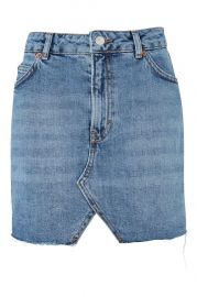 MOTO Denim Mini Skirt at Topshop