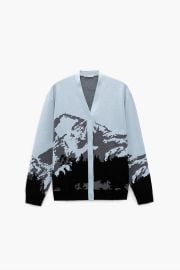 MOUNTAIN JACQUARD CARDIGAN - Gray   United States at Zara