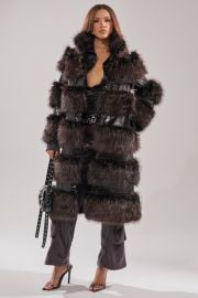 MOXIE FUR TRIM TRENCH AKIRA at Akira