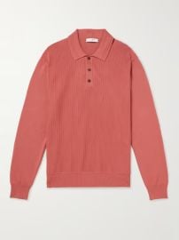 MR P Ribbed Cotton-Jersey Polo Shirt for Men MR PORTER at Mr Porter