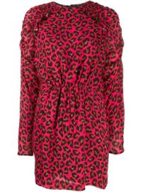 MSGM Animal Print Mini Dress - Farfetch at Farfetch