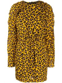 MSGM Animal Print Mini Dress - Farfetch at Farfetch