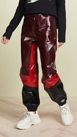 MSGM Faux Leather Track Pants at Shopbop