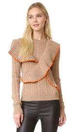 MSGM Long Sleeve Ruffle Pullover at Shopbop