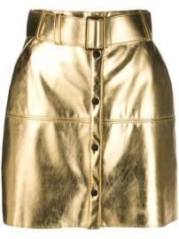 MSGM Metallic Pencil Mini Skirt - Farfetch at Farfetch