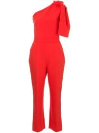 WornOnTV: Giuliana’s red bow one-shoulder jumpsuit on E! News ...