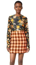 MSGM Silk  amp  Plaid Dress at Shopbop