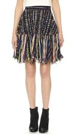 MSGM Tweed Fringe Skirt at Shopbop