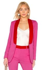 MSGM Two Tone Blazer in Hot Pink from Revolve com at Revolve