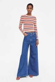 MULTICOLORED STRIPED SWEATER at Zara