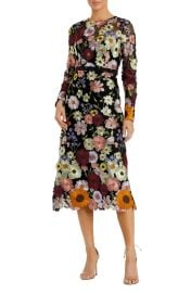 Mac Duggal Hand Stitched Floral Embellished A Line Dress at Nordstrom