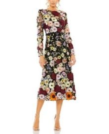 Mac Duggal High Neck Floral Embellished A-Line Dress Bloomingdalex27s Women at Bloomingdales