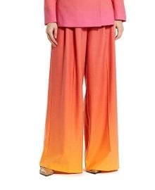 Mac Duggal Womens Ombre Crepe Wide Leg Trousers - Macys at Macys