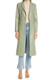 Macey Faux Leather Extra Long Blazer at Nordstrom