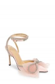 Mach  amp  Mach Double Crystal  amp  Tulle Bow Satin Pump  Women    Nordstrom at Nordstrom