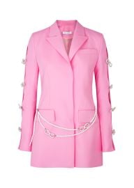 Mach and Mach Cut out embellished wool mini blazer dress at Harvey Nichols