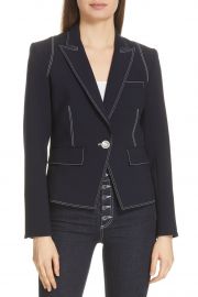 Machenzie Contrast Stitch Dickey Jacket by Veronica Beard at Nordstrom Rack