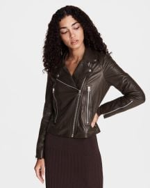 Mack Leather Jacket in Dark Brown by Rag & Bone at Rag and Bone