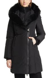 Mackage Kay Water Resistant Down Coat with Genuine Shearling Trim at Nordstrom