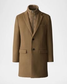 Mackage Mens Skai Slb 3 In 1 Wool Overcoat With Removable Down Liner at Neiman Marcus