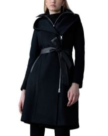 Mackage Shia 2 in 1 Double Face Wool Coat with Removable Bib Bloomingdales at Bloomingdales