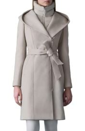 Mackage Shia-SLB 2-in-1 Double Face Wool Coat with Removable Bib at Nordstrom