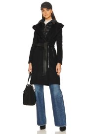 Mackage Shia Z Wool Blend Coat with 800 Fill Power Down Removable Bib at Revolve