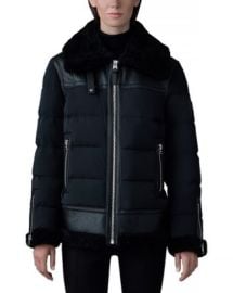 Mackage Vanna Mixed-Media Shearling Down Jacket Bloomingdales at Bloomingdales