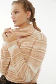 Mackenna Striped Turtleneck Sweater at Urban Outfitters