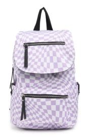 Madden Girl Proper Flap Nylon Backpack In Purple Multi at Nordstrom Rack