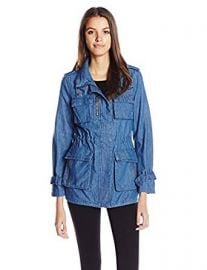 Madden Girl Women s Utilitarian Multi Pocketed Anorak at Amazon