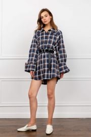 Maddi Plaid Shirt Dress  at J.Ing