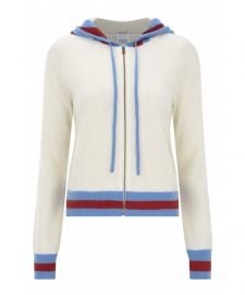 Madeleine Thompson Aqua Hoodie at Net A Porter