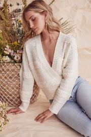 Madeline Wrap Sweater at ASTR The Label