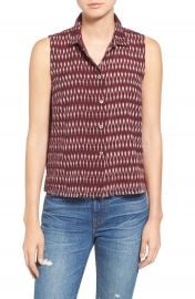 Madewell  Moment  Sleeveless Cotton Shirt at Nordstrom