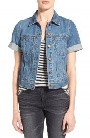 Madewell  Summer  Short Sleeve Denim Jacket at Nordstrom