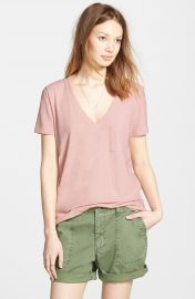 Madewell  Whisper  Cotton V-Neck Pocket Tee at Nordstrom