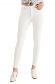 Madewell 9-Inch High Waist Skinny Jeans  Pure White    Nordstrom at Nordstrom