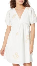 Madewell Annamarie Embroidered Mini Dress at Amazon