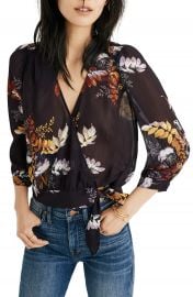 Madewell Blooming Oasis Wrap Top   Nordstrom at Nordstrom