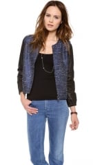 Madewell Bomber with Leather Sleeves at Shopbop